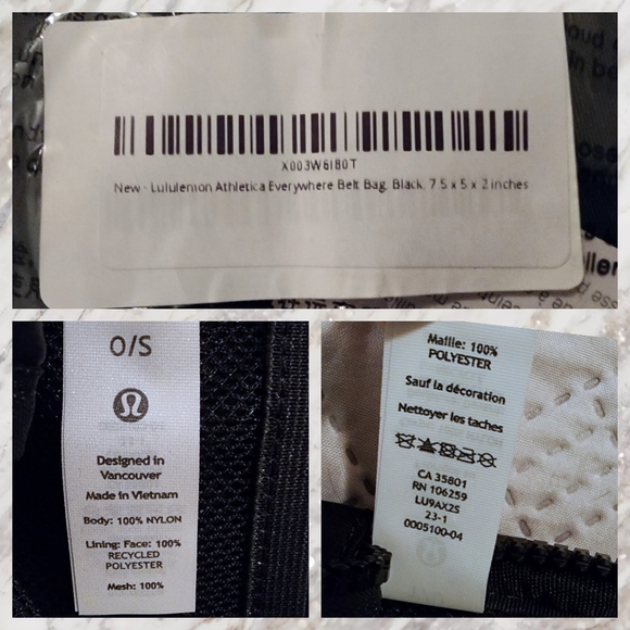 NWT Lululemon Everywhere Belt Bag in Black - Picture 6 of 7